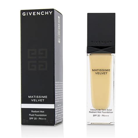 givenchy matissime velvet radiant mattifying fluid foundation spf 20|Givenchy Matissime Velvet Radiant Mat Fluid Foundation SPF .